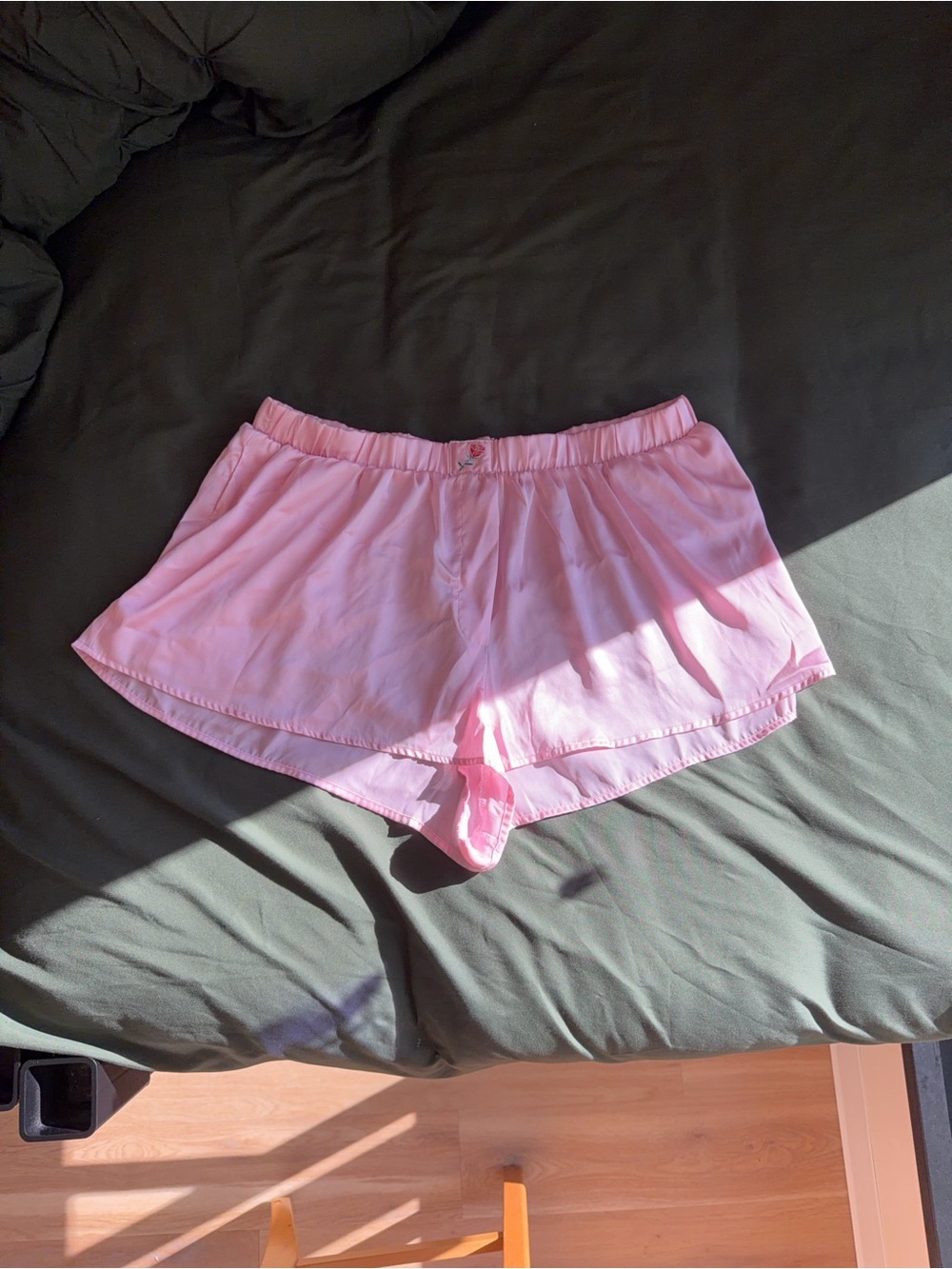 Pink Satin Sleep Shorts